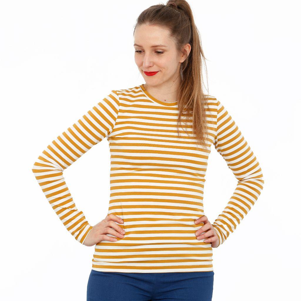 Papierschnittmuster Basicshirt Frau Tania XS-XXL